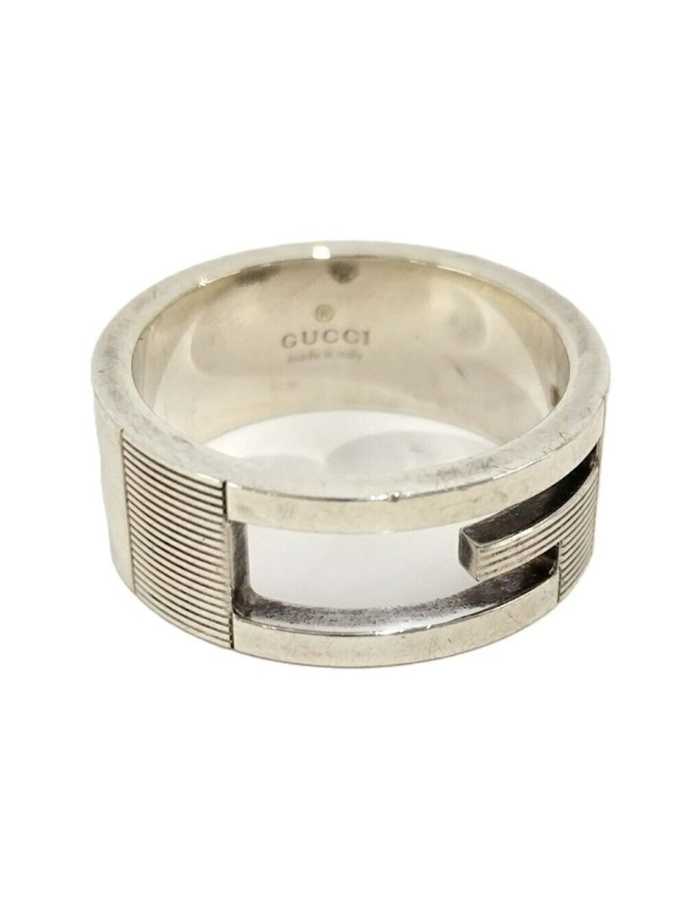 Gucci Ring Brandet Silver